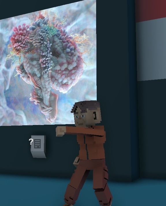 oleybeeo's tweet photo. @TheSandboxGame @MOCDA_ I just participated in the #TheSandbox weekly contest for a chance to win 200 mSAND! Here is my favorite piece from the ‘Impossible Worlds’ exhibition, check out my screenshot below!
👇 https://t.co/WRD9CIvFZT