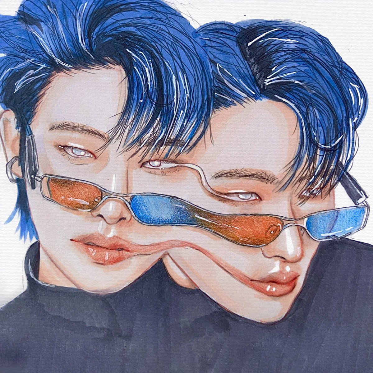 「AREYOUSEEINGTHIS

#ATEEZfanart #MINGI #A」|talr ☆のイラスト