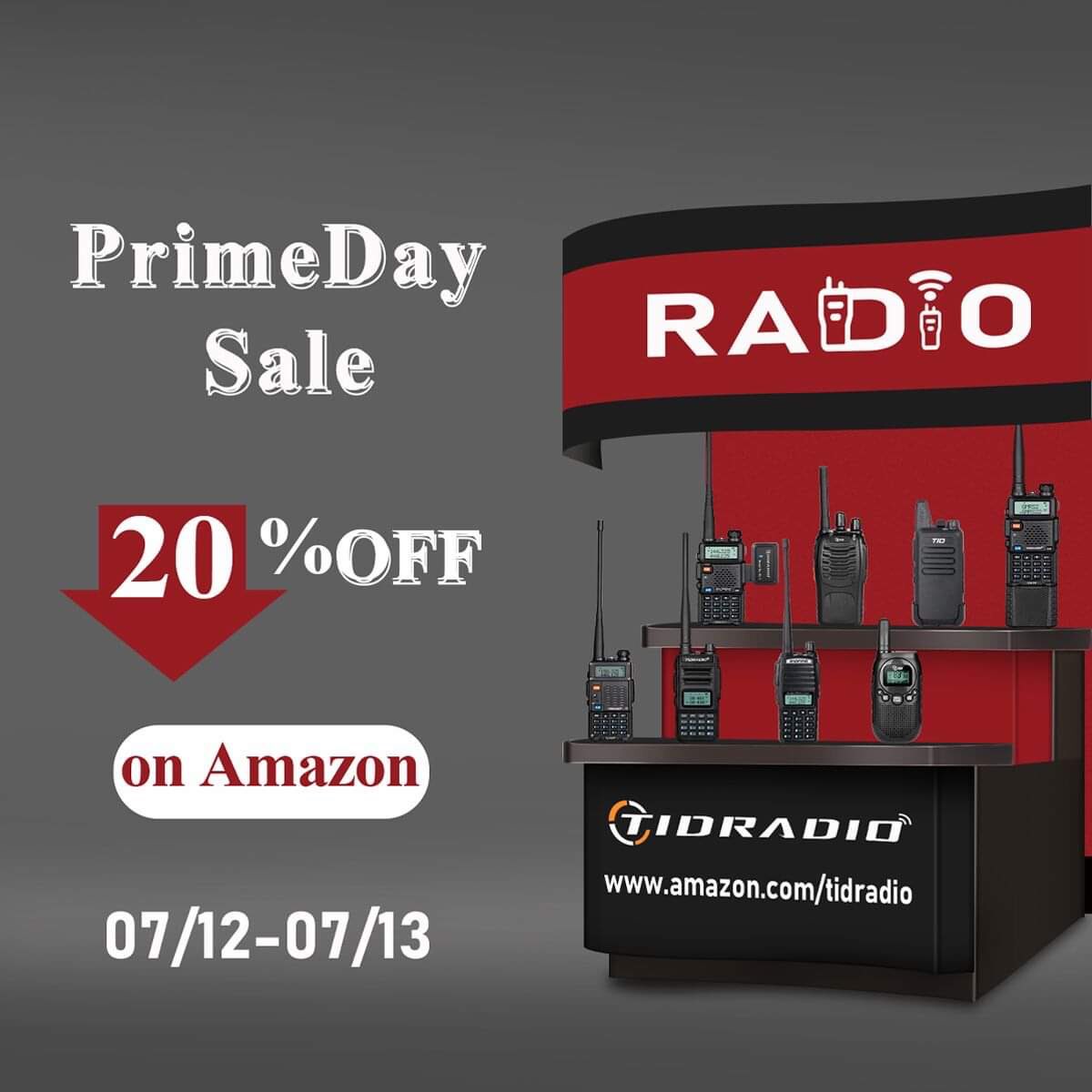 TidradioO's tweet photo. ✨Tidradio Prime day carnival✨
All Tidradio radios will participate in this event from July 12th to July 13th, including BL-1 TD-H5 TD-H6 TD-M8 TD-V2 etc. the discount is as high as 20%.
#tidradio #bluetoothprogrammer #baofeng #hamradio #gmrs #Amateurradio #uv5r #walkietalkie https://t.co/DQ1lqZGf12