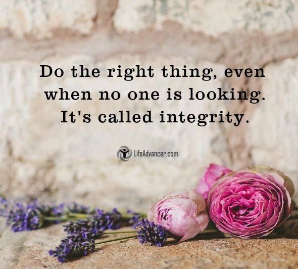 suziday123's tweet photo. Tuesday Friendly Reminder...Do the right thing, even when no one is looking. It's called integrity. 🙌 #tuesdayvibe  #DoGood #ThankfulThursday https://t.co/etSVgrzomY