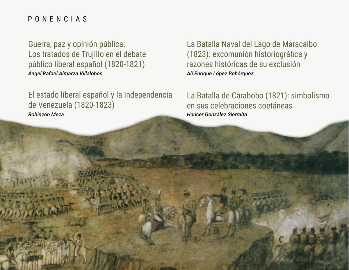 #ULA II Jornada de Investigación: Consolidación del Proceso Independentista de Venezuela (1819-1823); Miércoles 13 de julio de 2022; en la Facultad de Humanidades y Educación @ULA_Venezuela, Cátedra Simón Bolívar, Edificio A, Piso 1 #Mérida #211AñosDeIndependencia #Historia