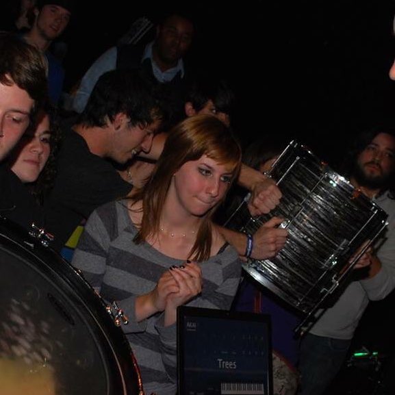 softestbandito's tweet photo. something i will never get over is josh dun holding the drums for trees at a tøp show in 2010 and now he is the one being held up by everyone whilst he plays the drums in that very same band 🥺 https://t.co/WFODfg1zQP