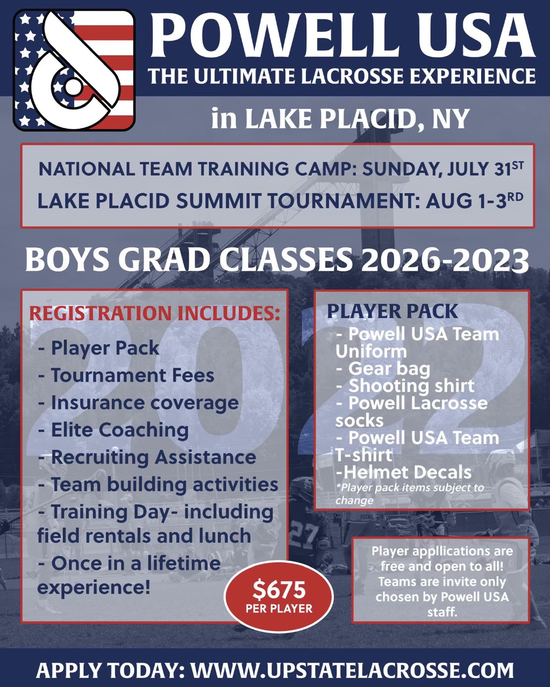 Powell Lacrosse on Twitter "Limited spots remain for the ultimate summer lacrosse experience in