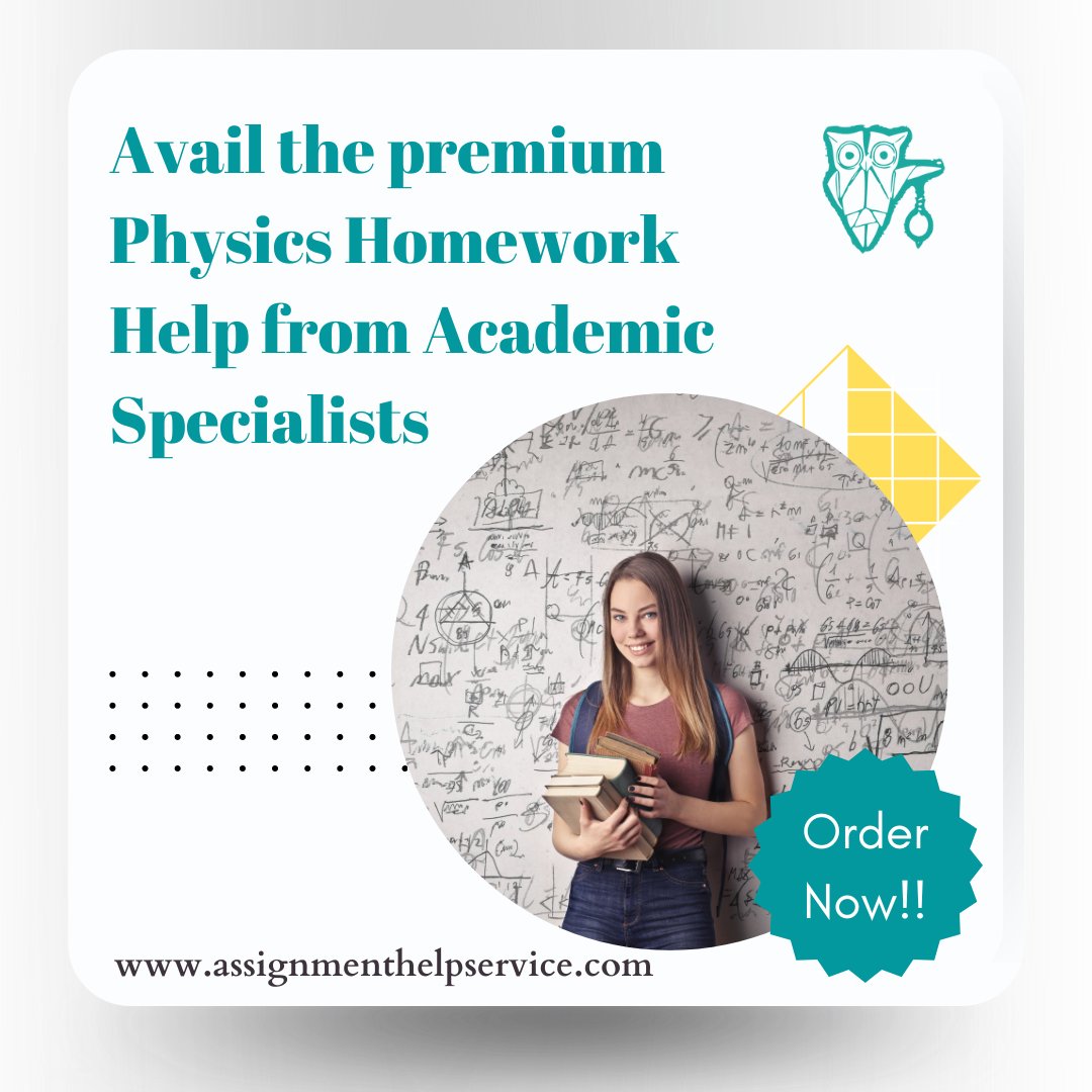 assignmentglobe's tweet image. Worried about your Physics Assignments? Avail the best assistance from the top academic physicist and get assured high grades.
#assignmenthelpservice #physicshomeworkhelp #physicsassignment #physicshomework #physicsexpert #domyphysicsassignment #physicshelper