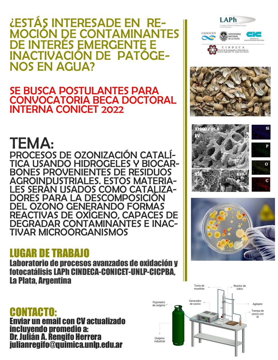 LATIN-AOPs (@aopslatin) on Twitter photo El laboratorio de procesos avanzados de oxidación LAPh <a href="/cindeca/">CINDECA</a> <a href="/CONICETDialoga/">CONICET Dialoga</a> <a href="/unlp/">UNLP</a> <a href="/exactas_unlp/">Exactas | UNLP</a> <a href="/CICPBA/">Comisión de Investigaciones Científicas</a> busca postulantes para convocatoria Beca Doctoral CONICET. Por favor difundir
<a href="/LatinXChem/">LatinXChem</a> El laboratorio de procesos avanzados de oxidación LAPh <a href="/cindeca/">CINDECA</a> <a href="/CONICETDialoga/">CONICET Dialoga</a> <a href="/unlp/">UNLP</a> <a href="/exactas_unlp/">Exactas | UNLP</a> <a href="/CICPBA/">Comisión de Investigaciones Científicas</a> busca postulantes para convocatoria Beca Doctoral CONICET. Por favor difundir
<a href="/LatinXChem/">LatinXChem</a>