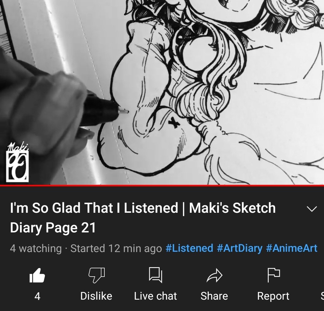 GNinjuh's tweet photo. ✒#MakiniDraws🖼 🔴LIVE
[#MakisSketchDiary] 
Page 21 - I'm So Glad I Listened
🎙@Makini1990 
#Listened #ArtDiary #AnimeArt 

#TheCSFNation 
@MadsMamaBear 
@RoseMQueen1
@BLofDixDivision
#MDasterdly
@MegatronDarth
@riotkitty1
@MagitekMags
@GNinjuh
https://t.co/43TY0U9a8Q https://t.co/tiqix2yMC1