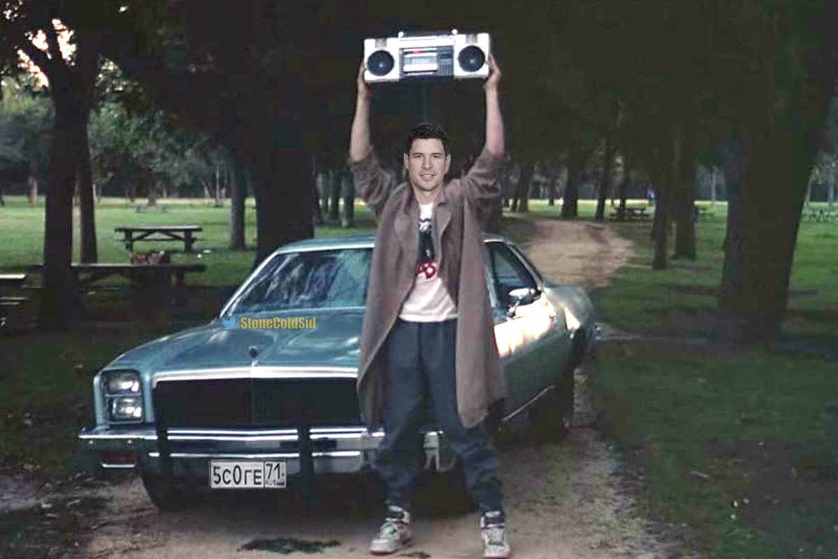 Sid Outside Geno's House Right Now.... #LetsGoPens