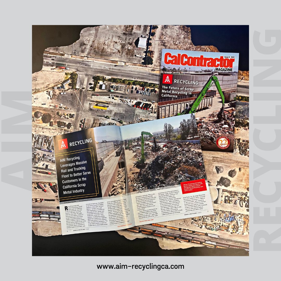We are excited to be the feature story for the June issue of CalContractor Magazine. The article highlights the amazing work our team does to ensure all metal materials entering our sites are processed correctly, quickly and most of all, sustainably. 
🔎bit.ly/3v36DHp