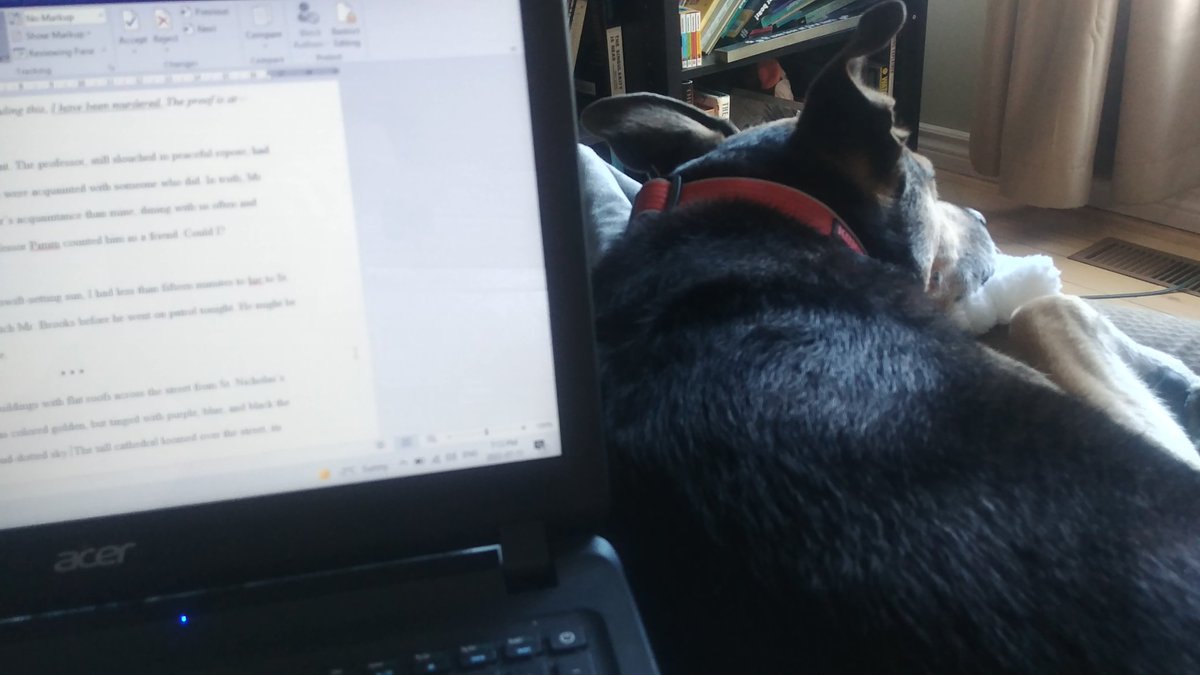 It's been a long time since I felt well enough to edit. Fortunately, Edgar has never given up on me. #writerslife
