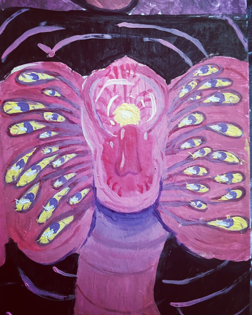 He_Screm's tweet image. 1/3rd of my summer assignment finished! Just… 6 more paintings to finish… #tulsatech #summerassignment #artproject #painting #wip