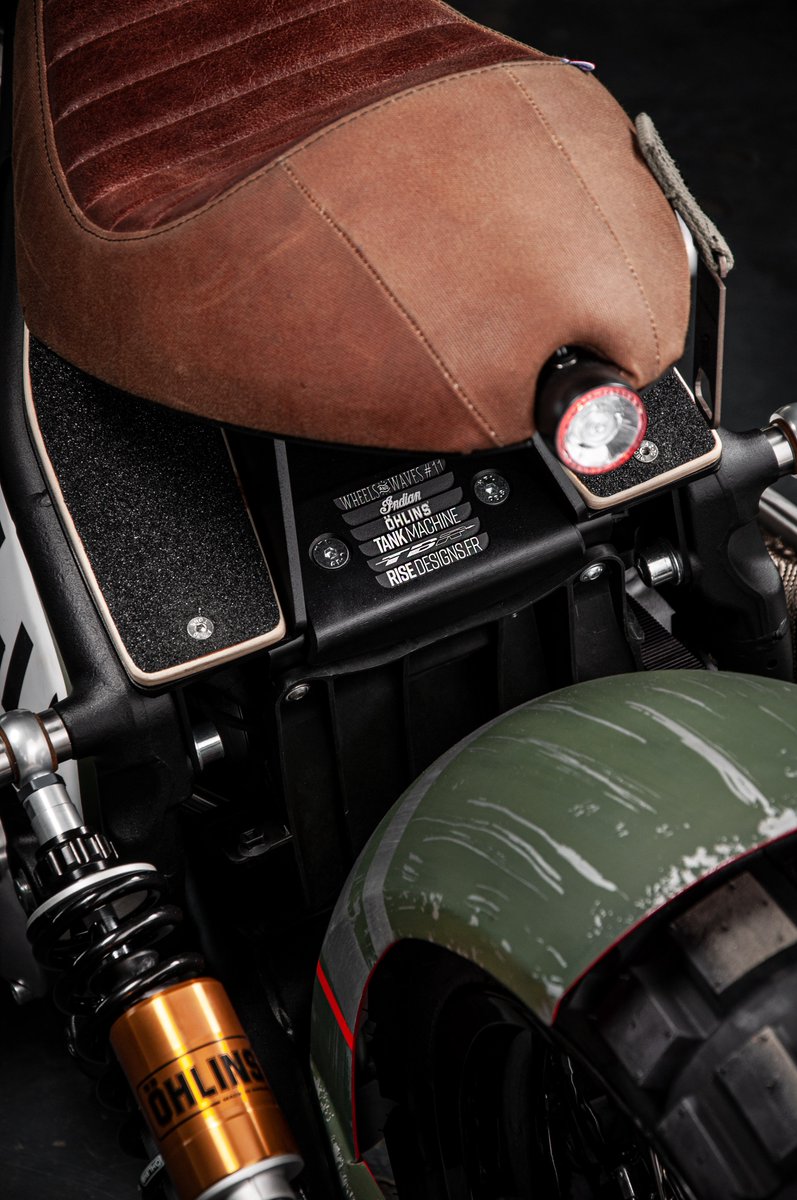 indianmotocycle's tweet photo. The Tank Machine crew never disappoints. Revealed at Wheels and Waves in collaboration with Rise Designs, the "Grind Machine" custom #IndianChief looks ready to eat up anything you throw at it.

#indianmotorcycle https://t.co/OZreAQsS0T