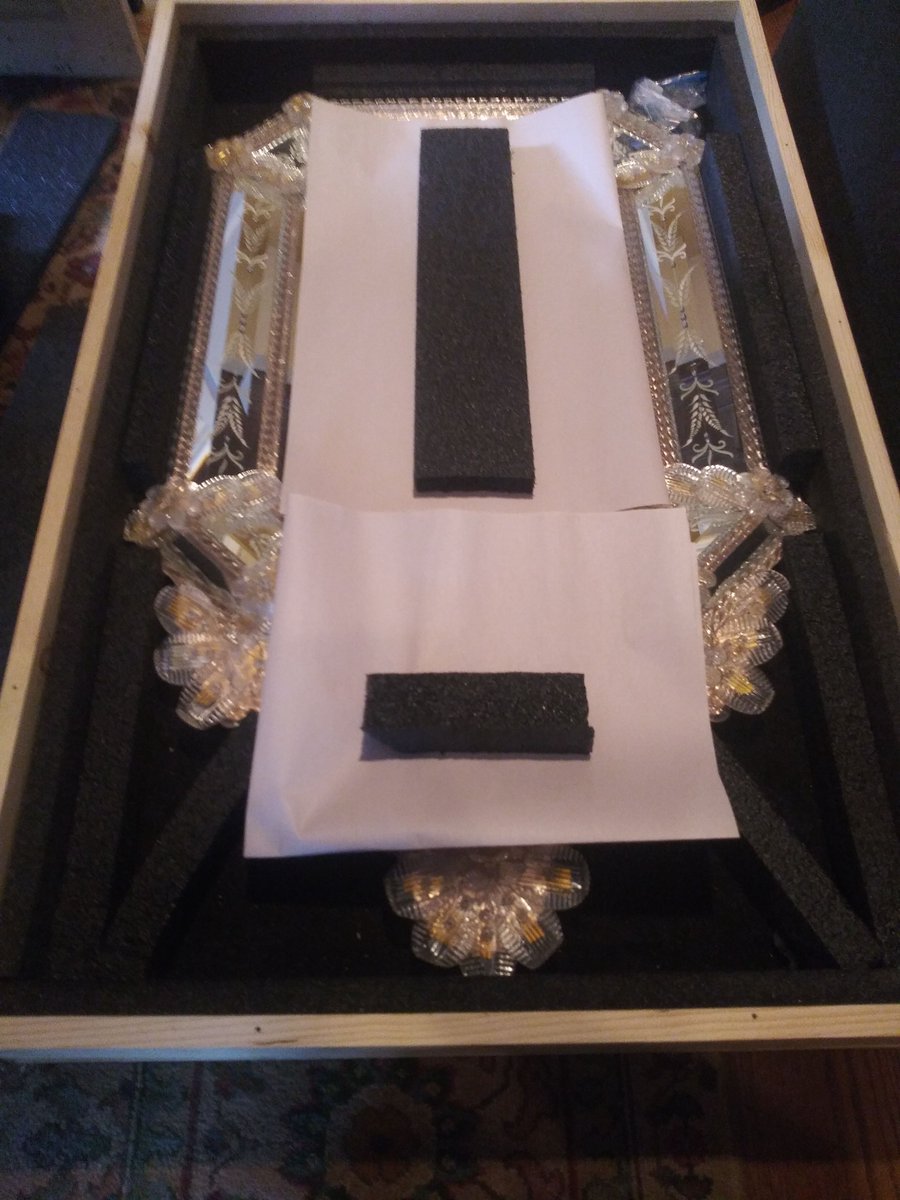CFpittsburgh's tweet image. Packed here is a delicate and very ornate wall mirror. We minimized wrapping but provided soft cushioning inside a full wood picture crate.
#minimized #wrapping #provided #soft #cushioning #inside #wood #picture #crate #craters #freighters #pittsburgh #expertise #delivers #cf
