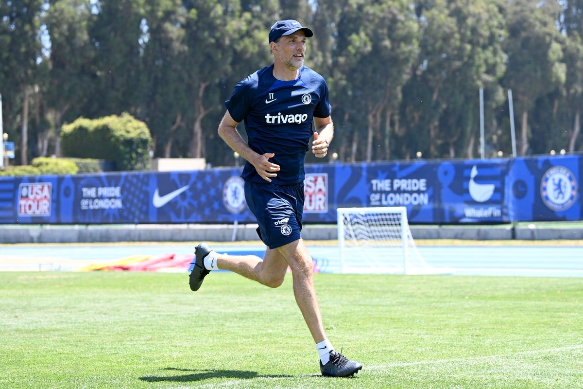 DIOCFC_PAT0OO's tweet photo. Tuchel en el entrenamiento de hoy con Chelsea. #CFC https://t.co/aS4ruqOvUm