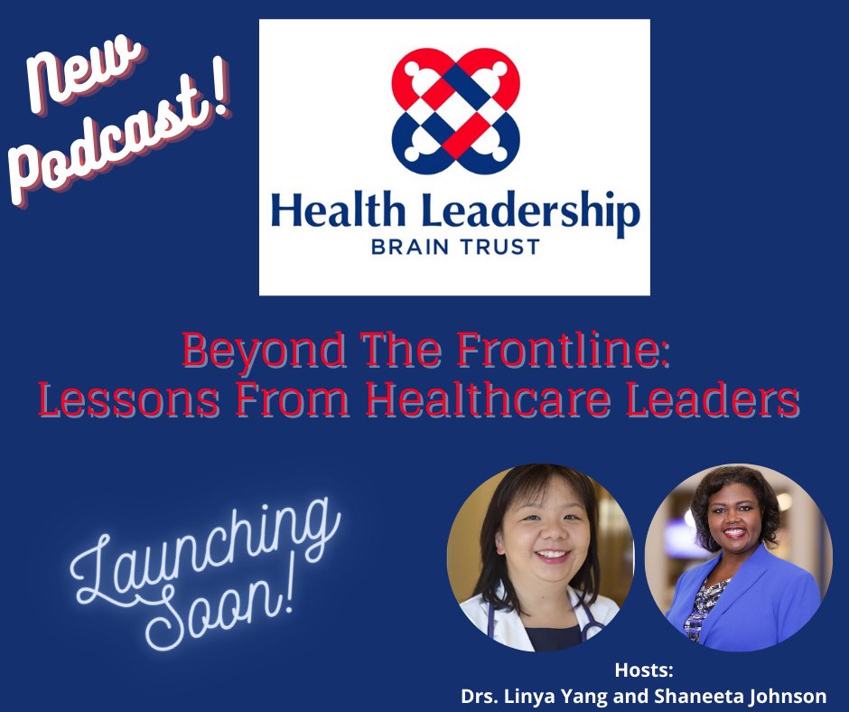<a href="/HlthBrainTrust/">Health Leadership Brain Trust</a> #MBA #HealthLeadership #COVID19  #FRONTLINE  #CommunityOutreach Look for our release of the first season JULY 13!!!   Check out our trailer: healthleadershipbraintrust.podbean.com/e/beyond-the-f…