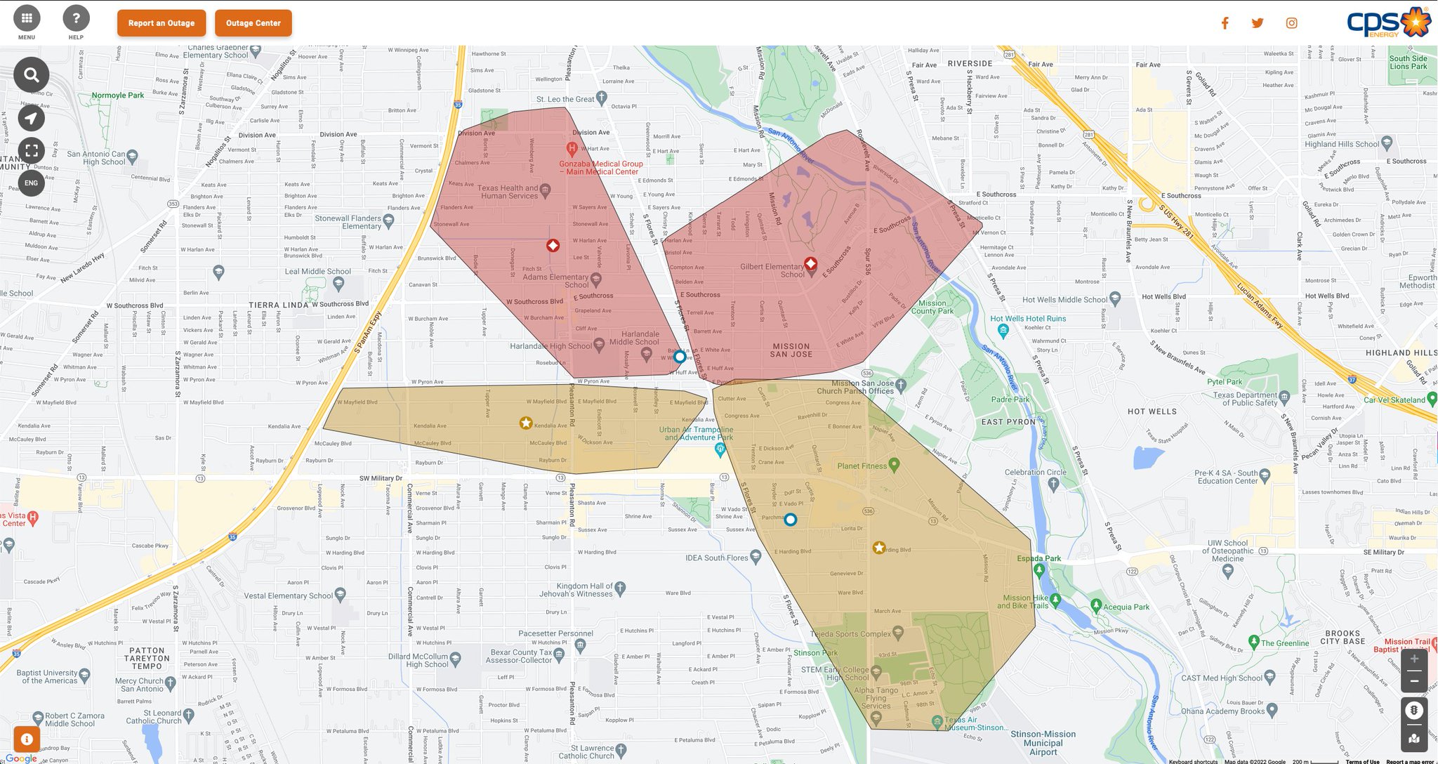 CPS Energy on Twitter "OUTAGE AWARENESS (650 PM) A fire at a CPS(03)
