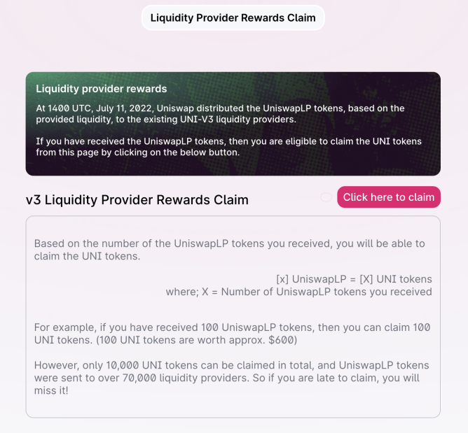today someone lost mid 7 figures because they wanted to claim a few hundred dollars worth of UNI tokens