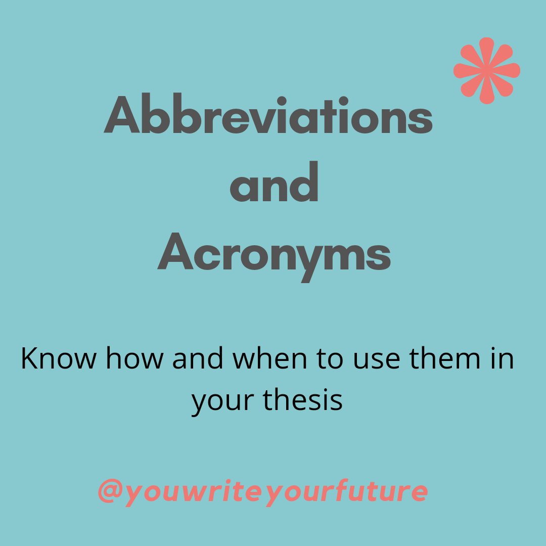 WriteYourFutur1's tweet photo. Not sure when or how to use these? Check out our ebook 'ABCs of Academic Writing' for simple tips on using abbreviated terms in your #Thesis or #Dissertation
#academicwriting #writingtips
#writingsupport #gradstudent #PhD

See the link below to purchase. 
https://t.co/J9M3jjiQMR https://t.co/dGy8mh0S5E