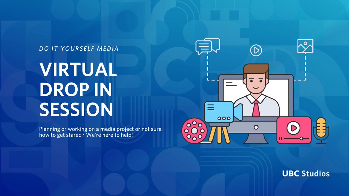 UBC CTLT (@ubc_ctlt) on Twitter photo Interested in creating media for your classroom? Get one-on-one support from the media specialists at <a href="/StudiosUbc/">UBC Studios</a>
🗓 July 27 | 10–11 am | Register ow.ly/OTzz50JJXcH Interested in creating media for your classroom? Get one-on-one support from the media specialists at <a href="/StudiosUbc/">UBC Studios</a>
🗓 July 27 | 10–11 am | Register ow.ly/OTzz50JJXcH