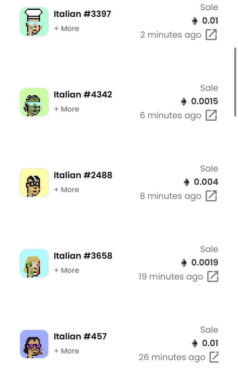 Sales higher than floor price are coming in 🤌🏽🇮🇹
#TheItalians 

gem.xyz/collection/the…