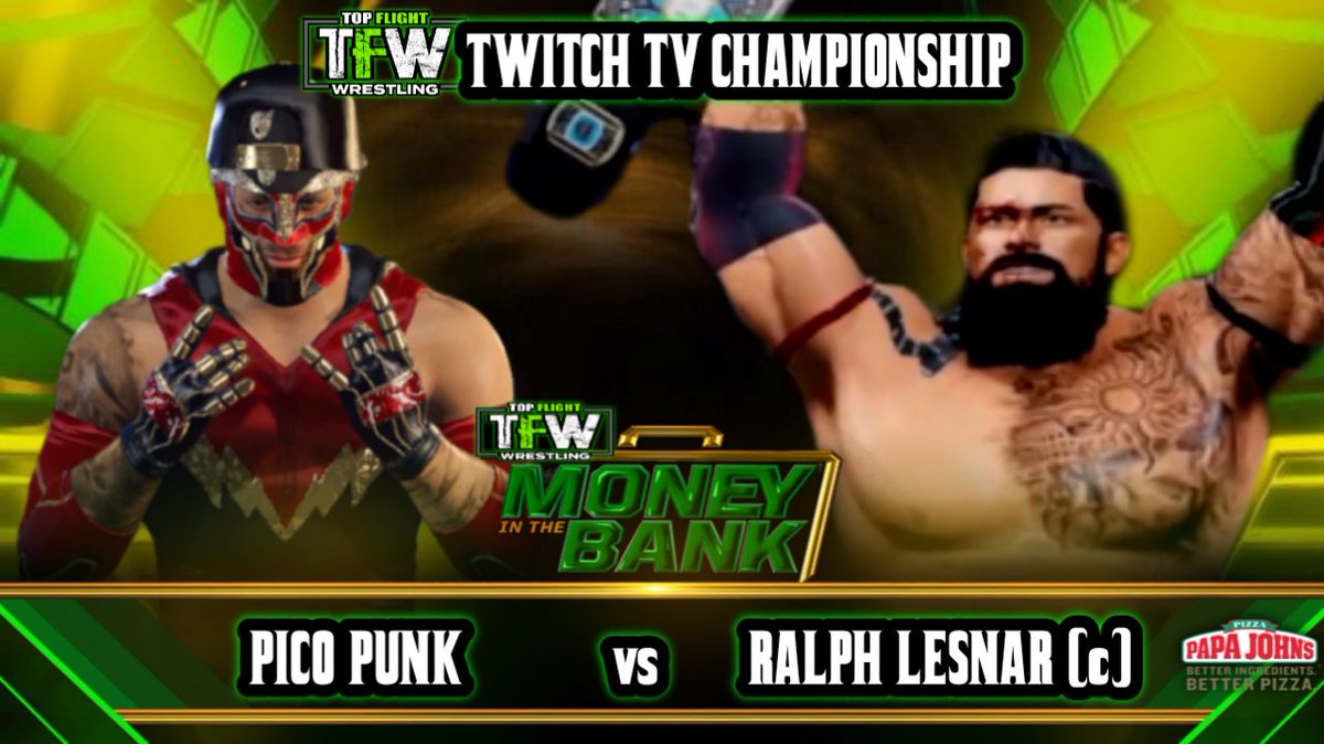 TOPFLIGHTENT's tweet photo. These 2 men can't wait til MITB and neither can we! @DieRalphDie sets to the Twitch TV title against the Freakin' Puerto Rican @PicoPunkBAYBAY THIS SATURDAY! #WWE2K22 #WrestlingCommunity #WrestlingTwitter #esportRT #mitb2022 #TOPFLIGHT https://t.co/VMEaDQLUQL