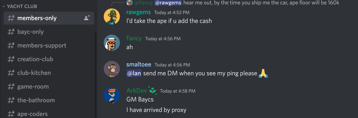 grayboysdao's tweet photo. @iamarkdev just made his way into @BoredApeYC via @grayboysdao proxy! 

Imagine the possibilities 🤔😀

#proxy https://t.co/7QFf3LPNev