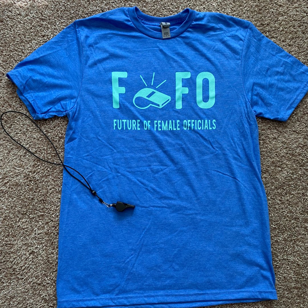 RedheadRef's tweet photo. Did you know we have shirts 4 sale??? Get one today! We have unisex soft style shirts in S, M, L, & XL for $25. DM us to order.
Thx @mkmcgee310 for supporting FOFO & being our model!
#womeninsports #womensbasketball #womensbasketballofficials #shecanref #tshirt #tshirtsforsale https://t.co/6F0wHdVJjN