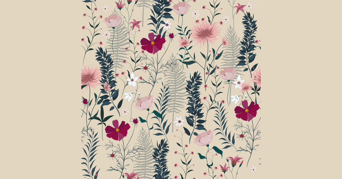 PurpleSkyDesign's tweet photo. Latest Vector @VectorStock seamless pattern with wild flowers leaves #VectorStock https://t.co/R0XM5r3fMQ https://t.co/Q1LLdYpRhI