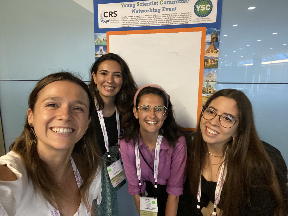 Flávia Sousa (@flaviasousasci) on Twitter photo <a href="/CRS_YSC/">Young Scientist Committee YSC-CRS</a> is ready for the networking event 😁#CRSYSC2022 #CRS2022
<a href="/chelsrthorn/">Chelsea Thorn</a> <a href="/C_Martins__/">Cláudia Martins</a> <a href="/mireyalborrajo/">Mireya L. Borrajo</a> <a href="/CRS_YSC/">Young Scientist Committee YSC-CRS</a> is ready for the networking event 😁#CRSYSC2022 #CRS2022
<a href="/chelsrthorn/">Chelsea Thorn</a> <a href="/C_Martins__/">Cláudia Martins</a> <a href="/mireyalborrajo/">Mireya L. Borrajo</a>