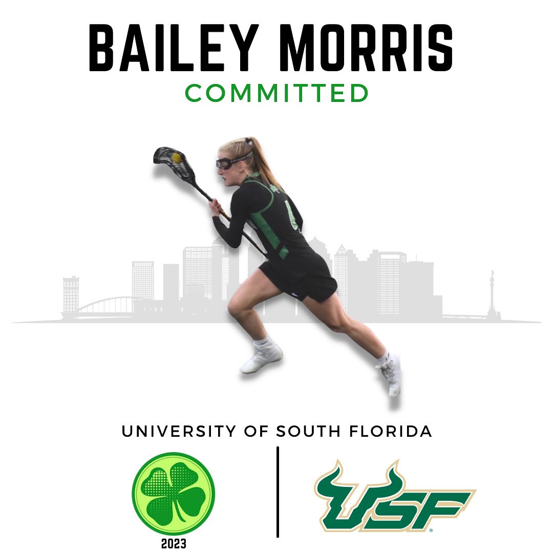 💥COMMITMENT ALERT 💥

2023 Bailey Morris has committed to continue her academic and athletic career at the Division I, University of South Florida! We are so proud and excited that you have found your fit! We can’t wait to see you continue career at the next level! HORNS UP! 🤘🏼