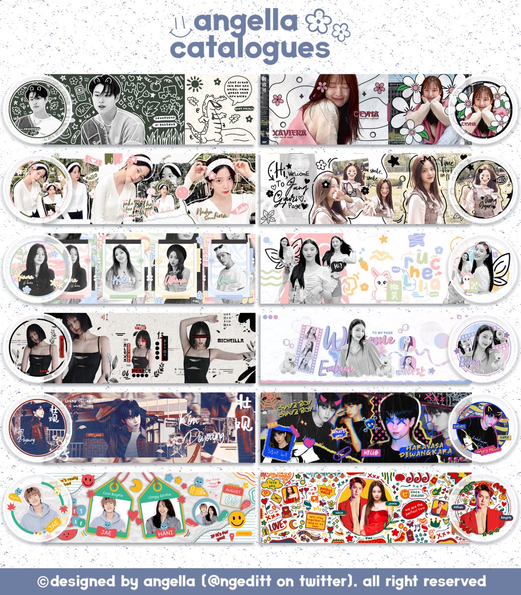 ngeditt's tweet photo. Halo temen-temen boleh minta help rtnya? hari ini (12/07) el open semua katalog kecuali katalog nature yaaa, via dm @ 16.15 WIB, limited slot 1 layout/akun. nanti boleh kirim kode layoutnya dulu yah! boleh cek pinned buat detailnya! thankyou 🙆🏻‍♀️💓

#zonauang #zonaba https://t.co/l3TWUXWOQr