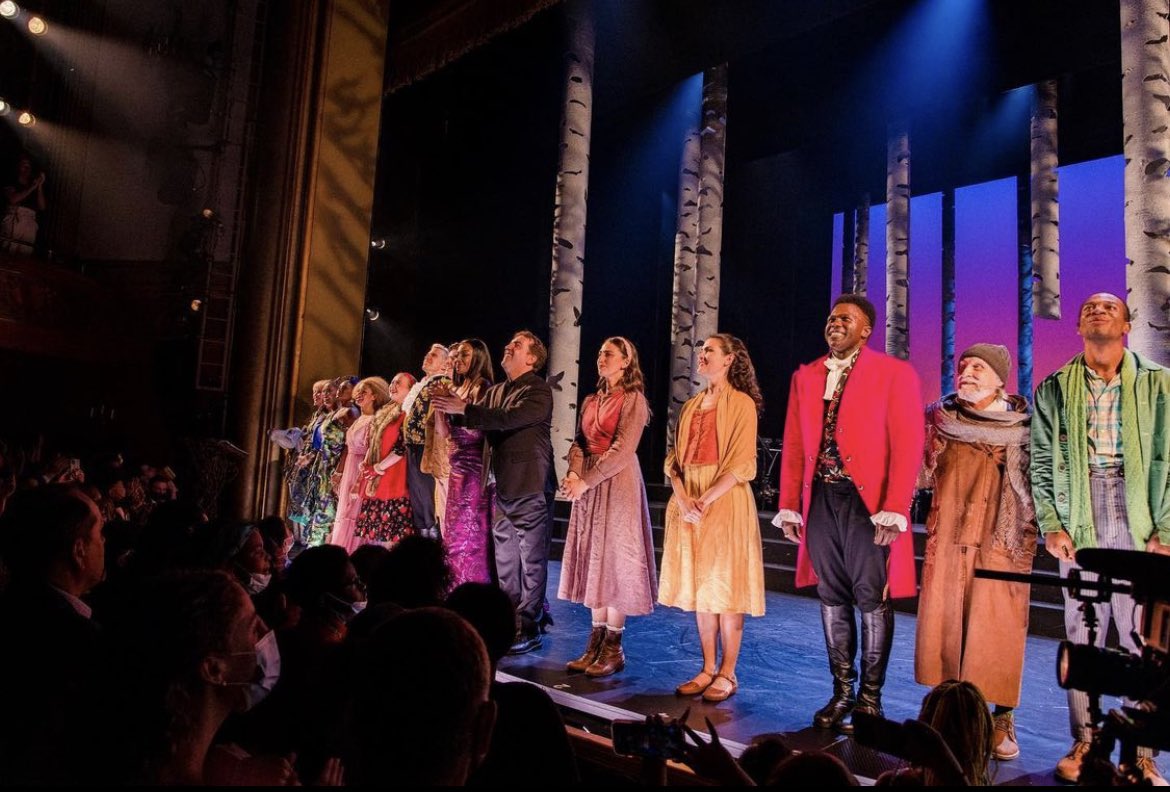 NEW | phillipa soo and the cast of into the woods at the opening night curtain call 

📸: heathergershonowitz