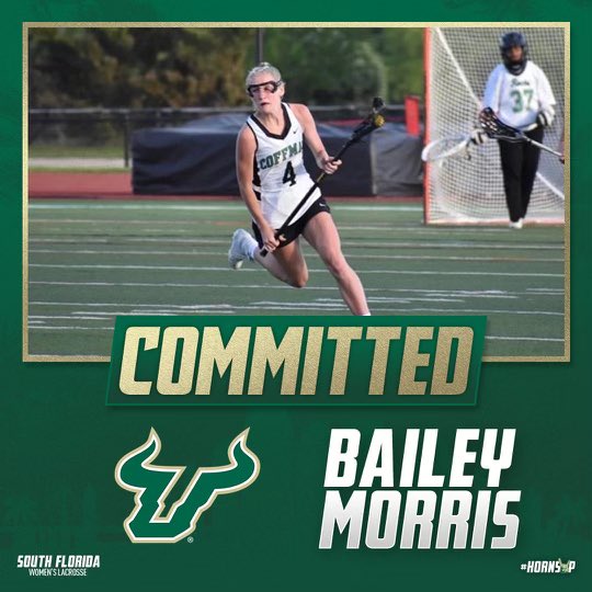 ☘️ Congrats <a href="/baileymorris113/">Bailey Morris</a> on her commitment to South Florida!!! #RockPride 💚 🥍