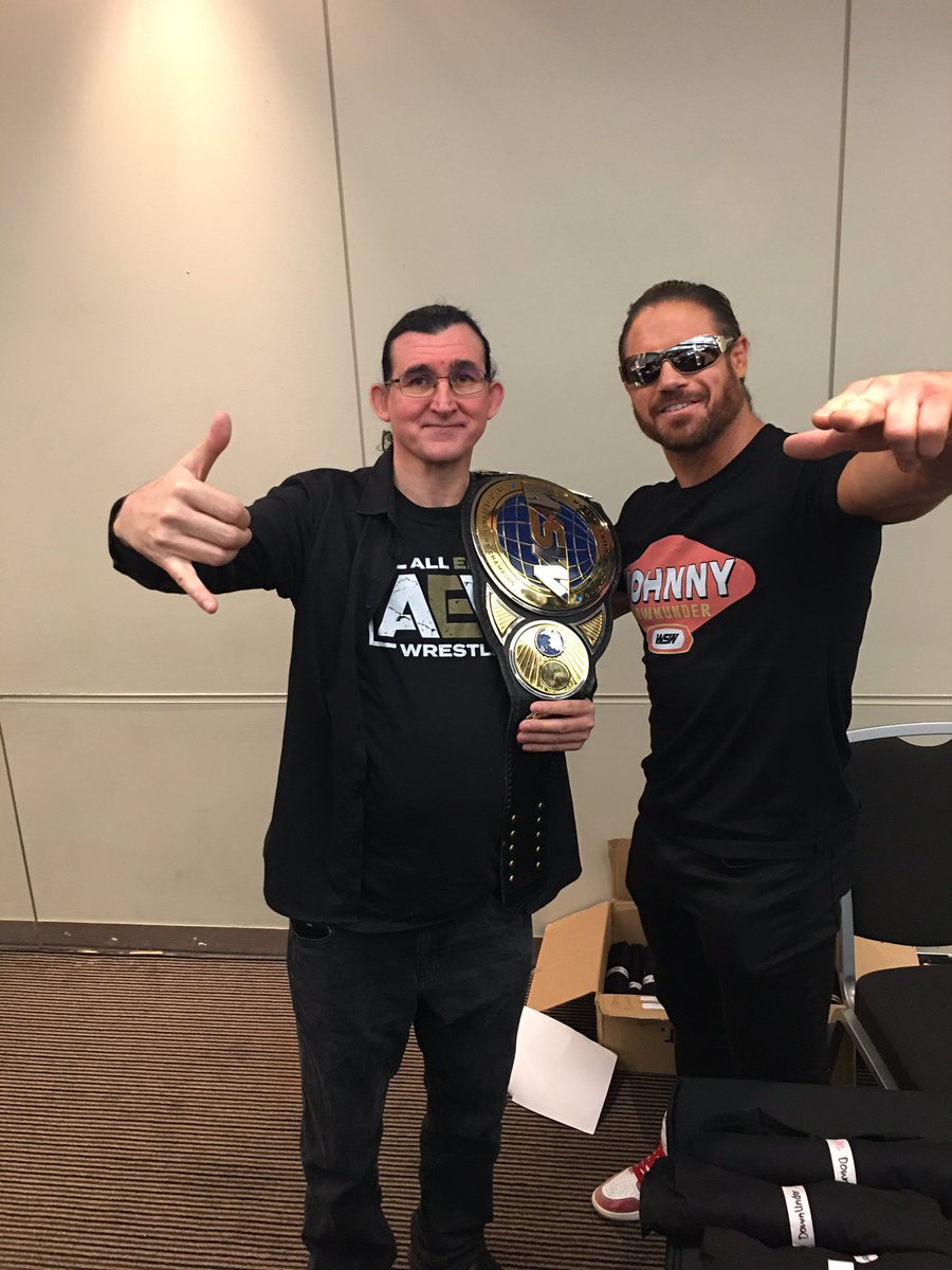 What #Awesome #Show #WSWLIVE #wsw2022 #worldserieswrestling #sydney I got to meet Wrestling Greats @TheMattCardona  @GCWrestling_ @nwa @IMPACTWRESTLING @TheRealMorrison @AEW @luchalibreaaa