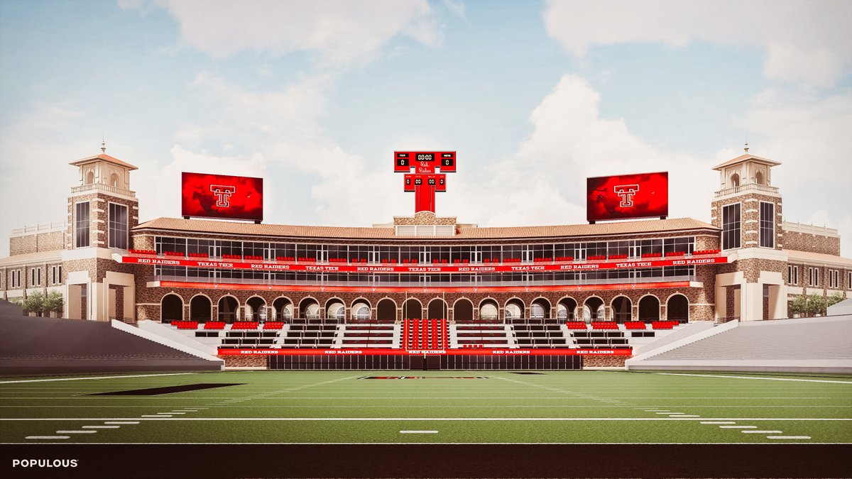 ChrisVannini's tweet photo. Texas Tech announces a $200 million project to construct a new south endzone and new Womble Football Center at Jones AT&T Stadium.
After approval in Aug., plan to begin after the 2022 season and be ready by 2024. https://t.co/tVvgffjANb