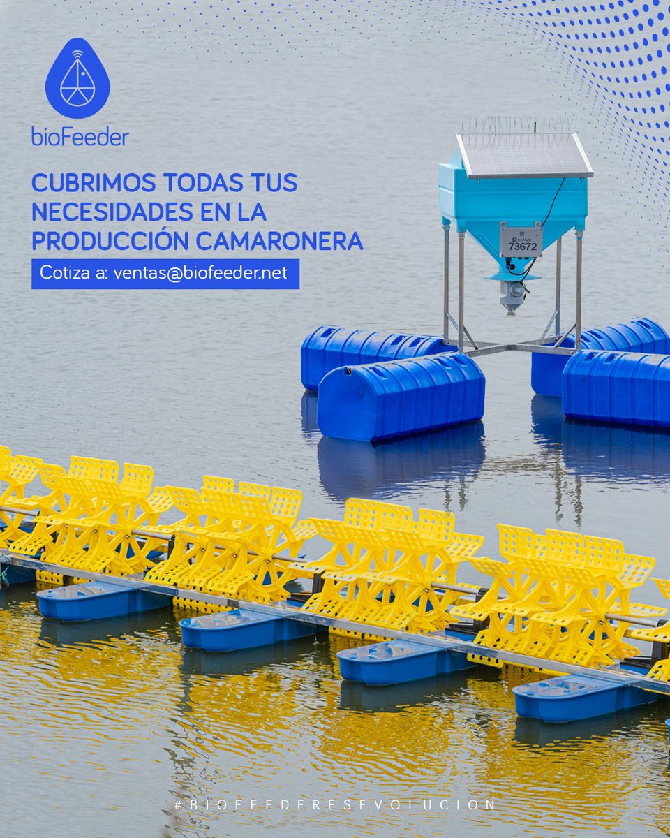 bioFeeder_Ec's tweet photo. Con los alimentadores automáticos BioFeeder tenemos todas tus necesidades camaroneras cubiertas
👉🏻Acceso a datos de alimentación de piscinas en tiempo real
👉🏻Sistema de alimentación acústica 
👉🏻Stock garantizado para satisfacer pedidos inmediatos
👉🏻Sistema de cuidado ambiental https://t.co/dSkaY6EpO9