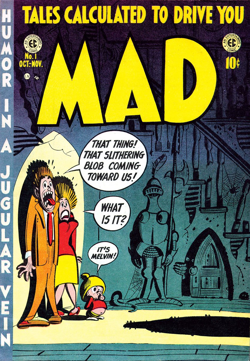 TWITTER WE'RE BACK!

Celebrate the very 1st issue of MAD, let loose into the wild this week 70 years ago! Since 1952, MAD has warped readers' minds with premium parody. MAD #28, 70th Anniversary ed., releases Oct. 2022

What was your favorite MAD gag or article from the 1950s? 👀