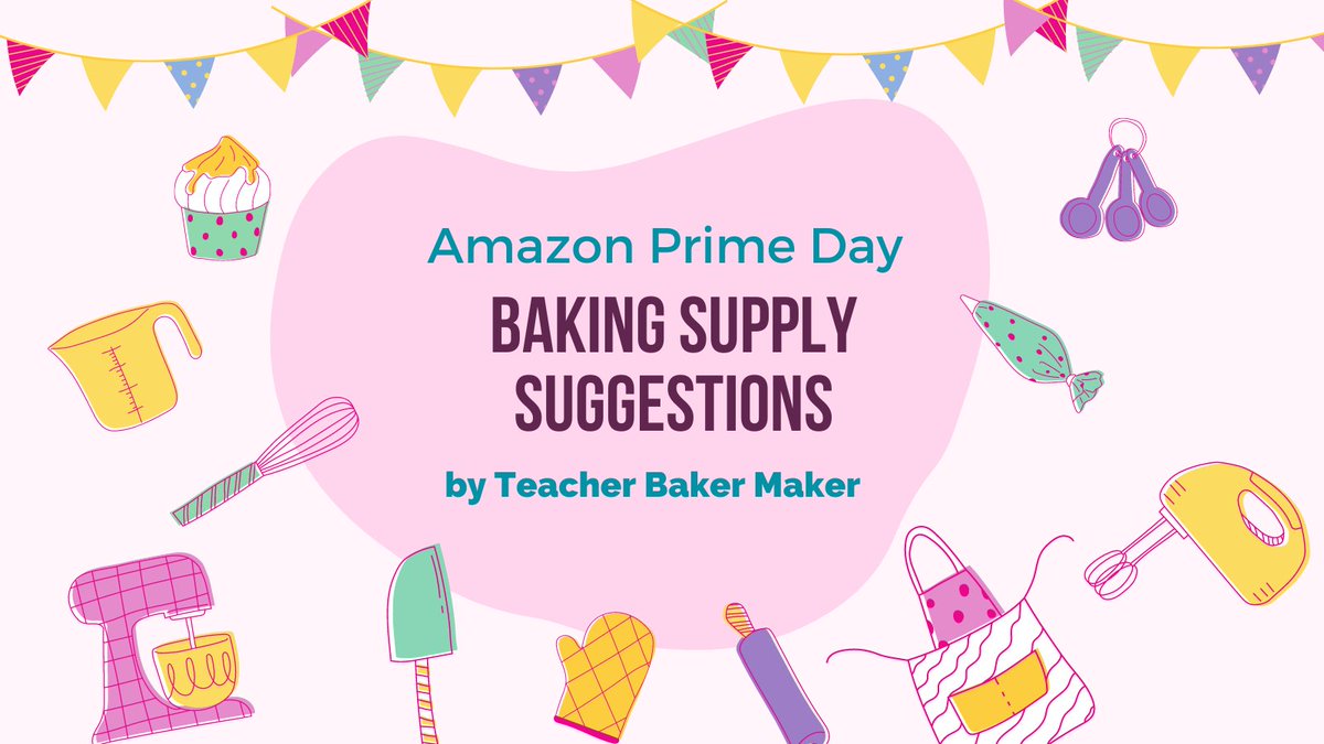 Looking for ideas of what to get a home baker during Amazon Prime Day? The deals are available from now until Wednesday, July 13. Check out my recommendations at teacherbakermaker.com/best-gifts-for…

#primeday #PrimeDay2022 #primedayforbakers #primedayhomebaker #primedaybakingsupplies