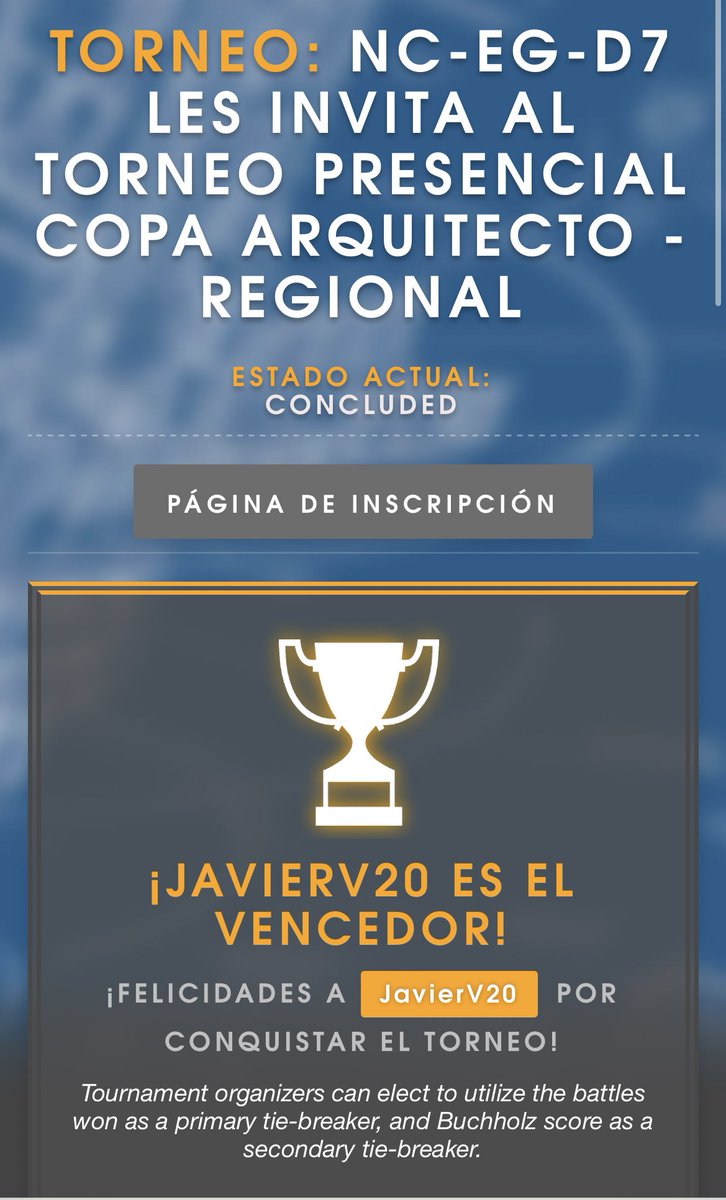 Ganador del torneo presencial Arquitecto 🥇

El día de ayer se celebró el 2do presencial post pandemia en Lima y pude obtener el bicampeonato.

Agradecido con estas experiencias y espero los presenciales sigan tomando fuerza en Lima!

@DesafioSevenPGO #Arquitect #Silph