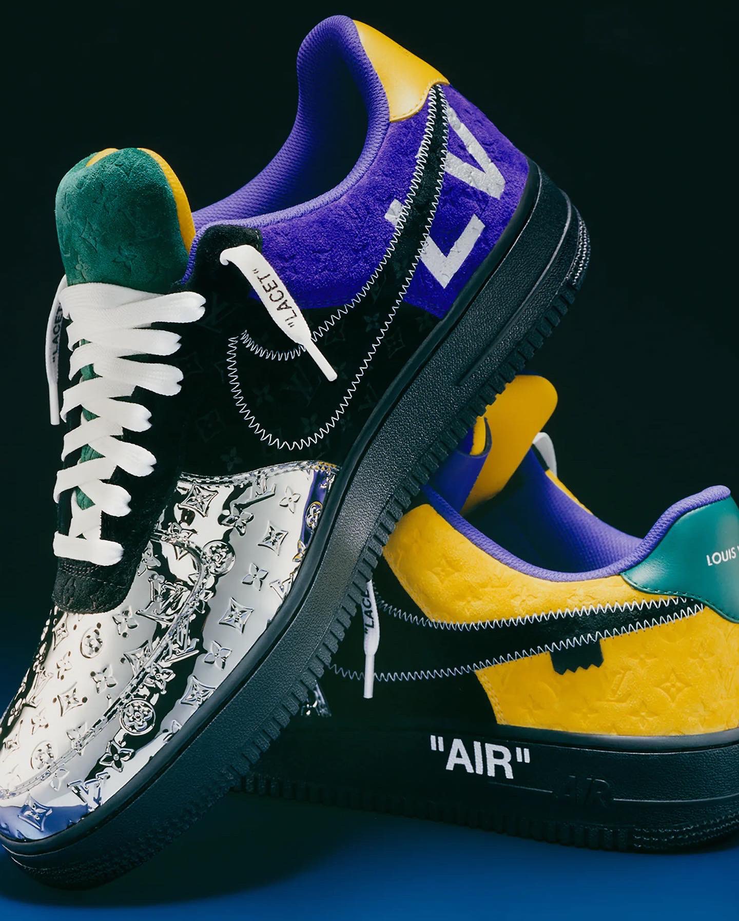 Complex Sneakers on X: The Louis Vuitton x Nike Air Force 1s by