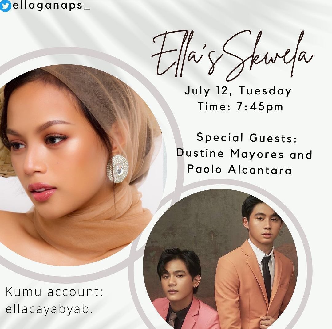 TeamPaoloAOFC's tweet photo. Good morning, Bunnies! Abangan natin mamaya si Paolo kasama si Dustine Mayores sa Kumu account ni Ella Cayabyab! 

ELLA'S SKWELA 
• July 12, Tuesday 
• 7:45 PM 

🖇️:https://t.co/5o5UjvuL9Q

#PaoloAlcantara | Paolo Alcantara https://t.co/6tzt3MKzyo
