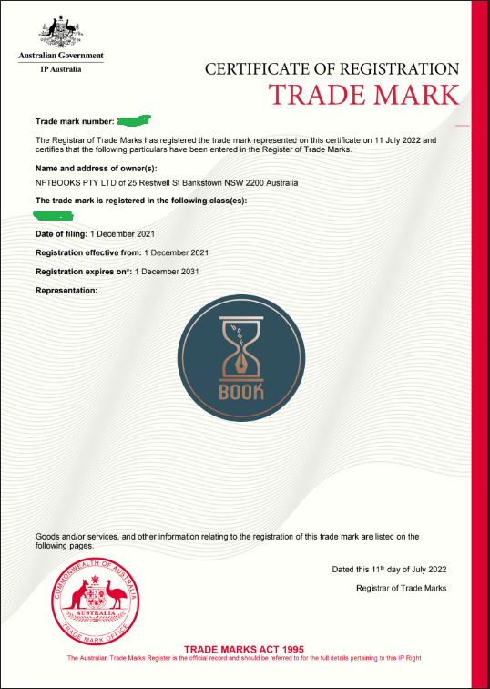 nftbstoken's tweet photo. We are pleased to announce that we have been granted a trademark protection certificate for #NFTBOOKS. Any act of using the #NFTBOOKS brand without our consent is against the law.

#Booklovers #PublishEcosystem #BookSwarmArmy $NFTBS https://t.co/lE4kU9QPYj