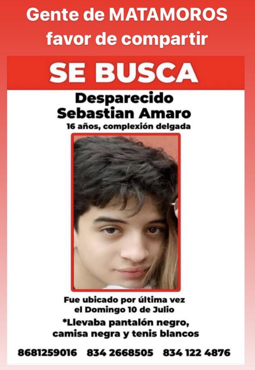 Atención! Favor de compartir!