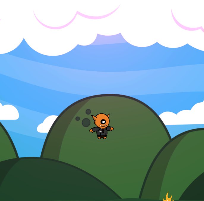 Jump mate jump! Working on some art tweaks and animations. This is our main player mid jump!🚀

#indiegame #gamedev #nintendo #nintebdoswitch #gameart #nft