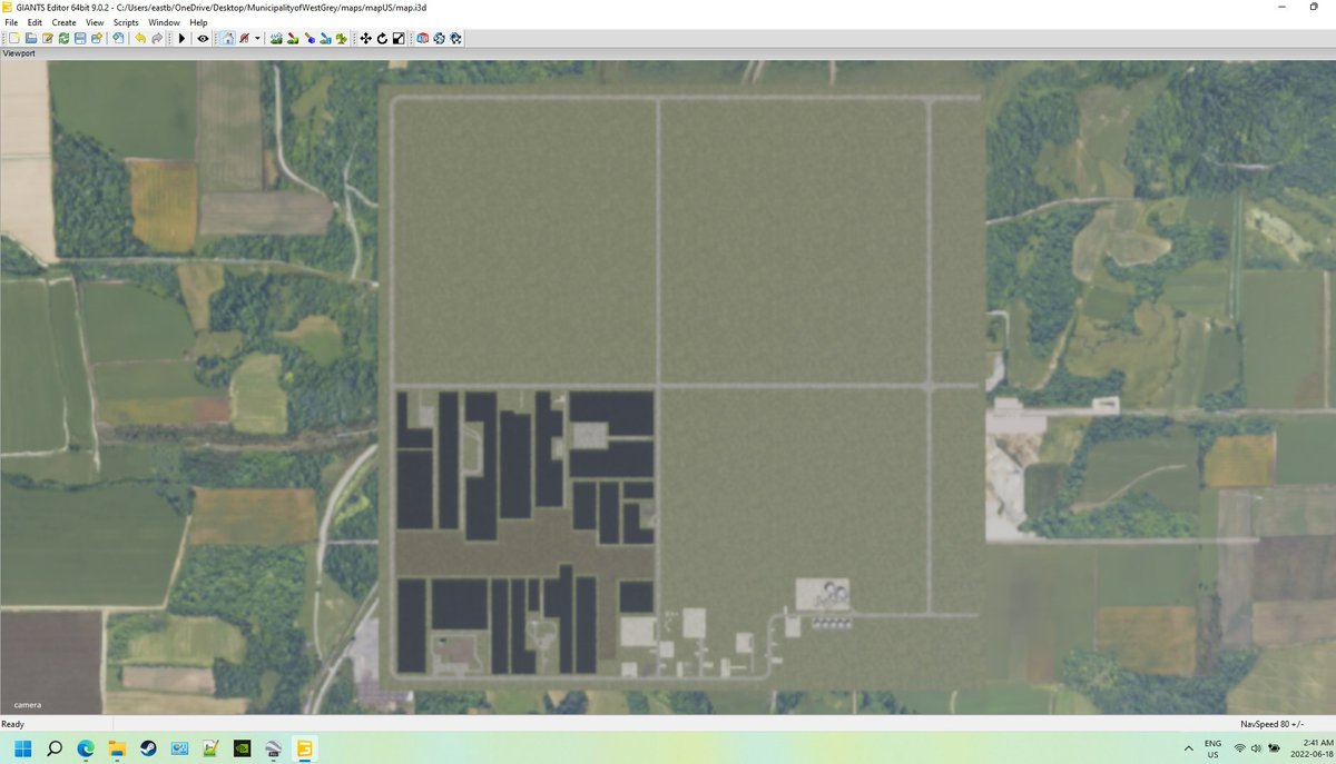 BKNation3's tweet photo. I've started converting my West Grey map over to FS 22. This is the progress so far.  I'm undecided on whether or not to release to the public on sites or whether it remains like I had it in FS 19 where it only goes to a select few. I'm a far cry from that point right now. https://t.co/w9JTtQNUfG