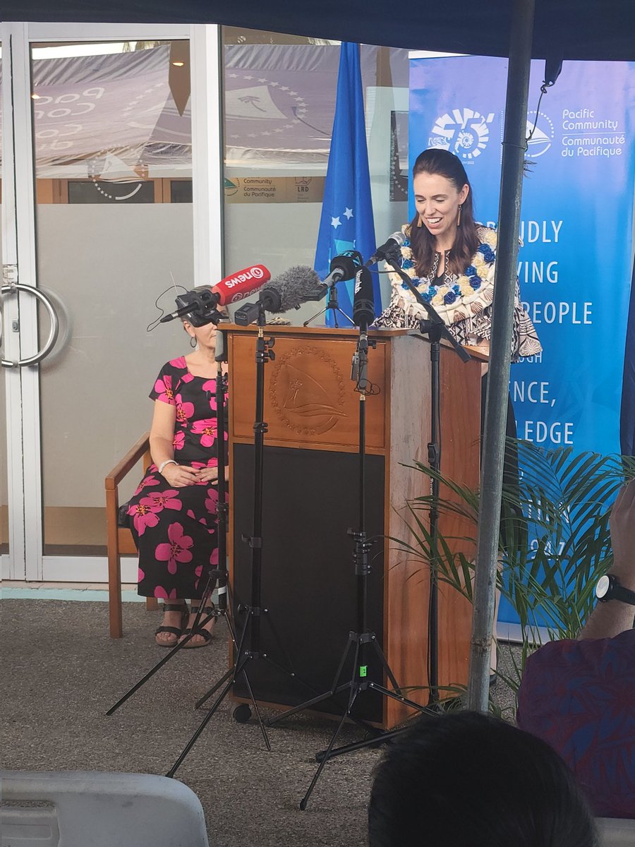 spc_live's tweet photo. Welcoming @jacindaardern New Zealand Prime Minister to @spc_cps #SPC #CePaCT Pacific regional genebank for crops and trees. @MFATNZ is a long & valued partner for Pacific #CropConservation #FoodSecurity #HealthNutrition #LRD https://t.co/flDmPZ5I9S