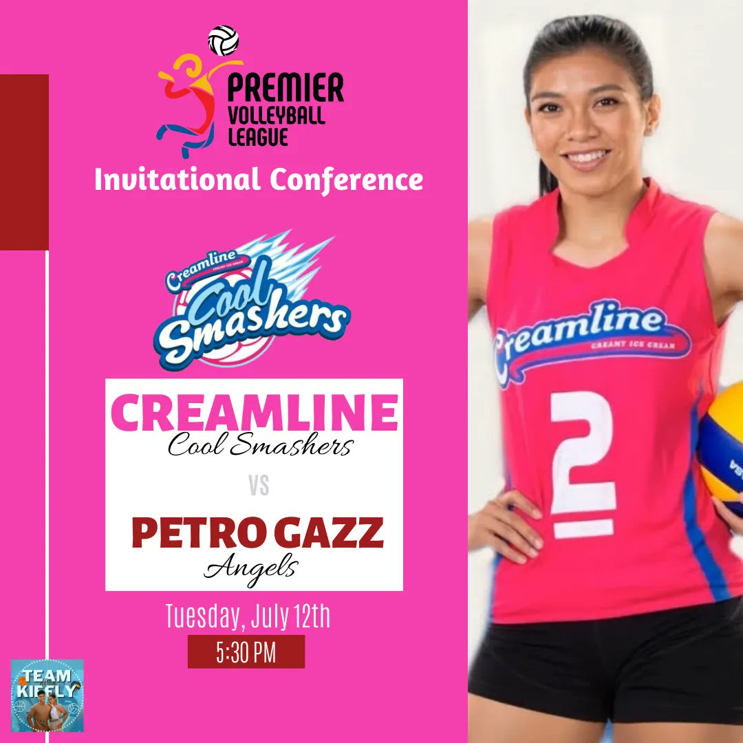 TeamKiefLyOFC's tweet photo. Let's show our good vibes support and say our loudest cheers for @AlyssaValdez2 and the Creamline Cool Smashers in their first game later today at 5:30PM against the Petro Gazz Angels!
#CreamlineCoolSmashers 
#PVL2022 https://t.co/DPfXpHMOkk