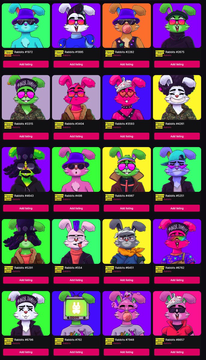 TurntUpDylan's tweet photo. Mint page is pretty addicting NGL

Love the art and the team brings good vibes

@FlippinRabbits https://t.co/nnNlWw19iH
