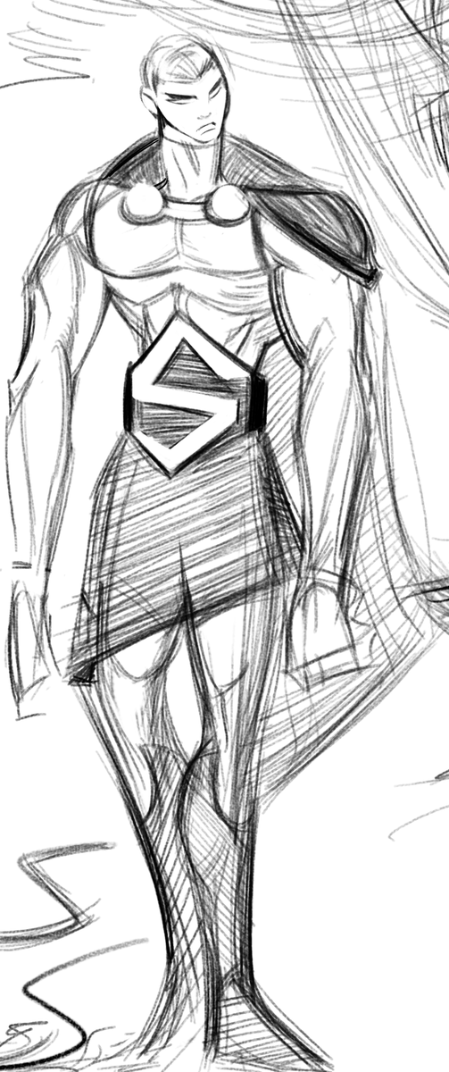 Tev96379502's tweet photo. Character design study of Marvel's Sentry from his Dark Squadron Appearance in Heroes Reborn, created by @AaronKuder &amp; @jasonaaron 

Would've loved to have seen anything of this team and this version of Sentry. 

#marvelcomics 
#MarvelSentry https://t.co/ulIYVXEQA3