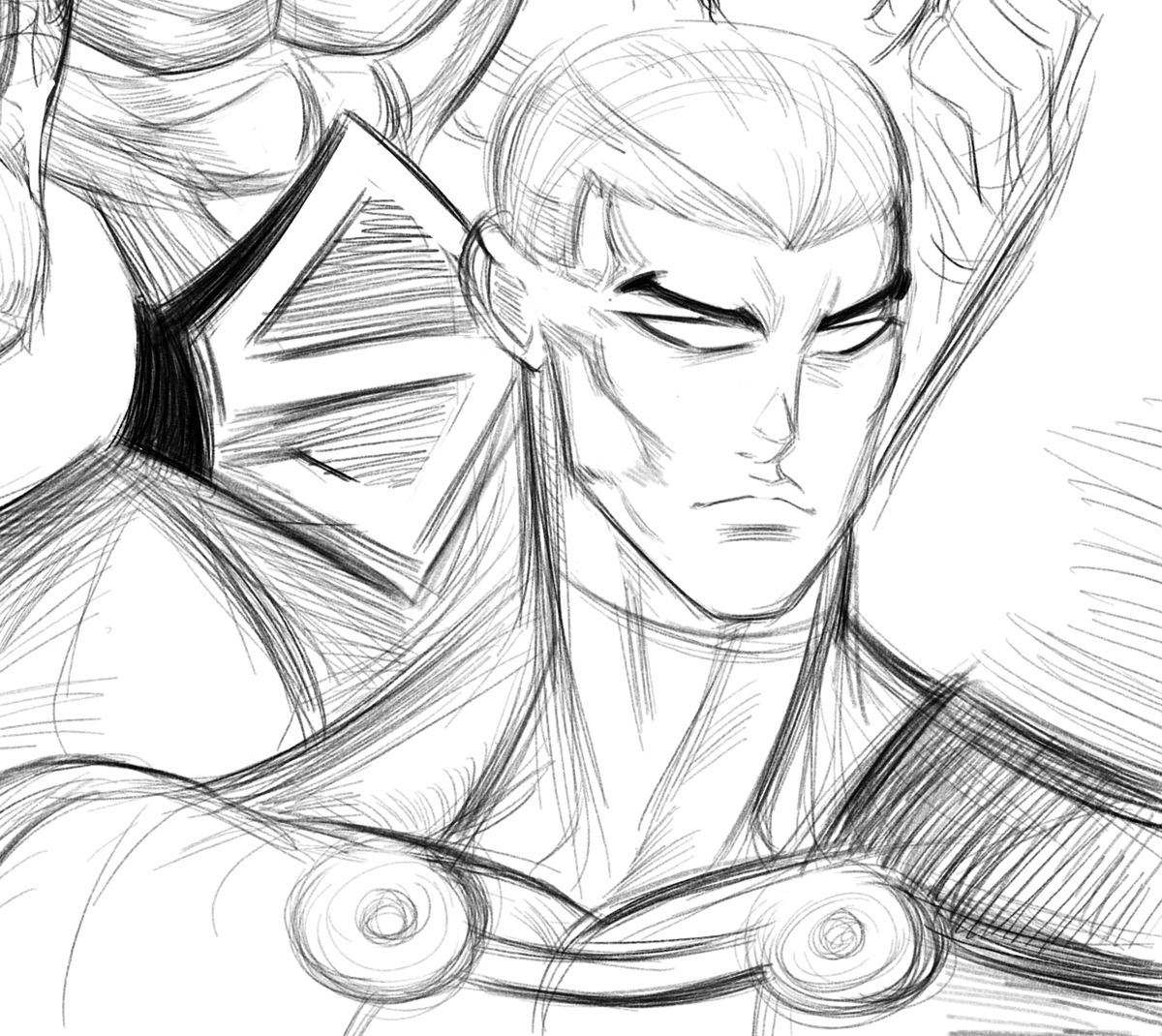 Tev96379502's tweet photo. Character design study of Marvel's Sentry from his Dark Squadron Appearance in Heroes Reborn, created by @AaronKuder &amp; @jasonaaron 

Would've loved to have seen anything of this team and this version of Sentry. 

#marvelcomics 
#MarvelSentry https://t.co/ulIYVXEQA3