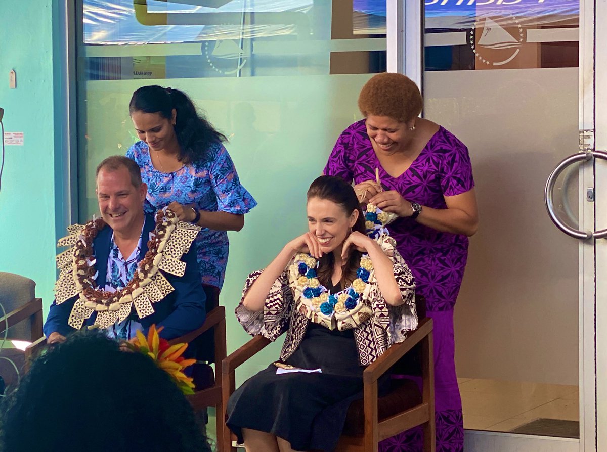 Viti_Kid's tweet photo. “We’ve worked very hard to heed the call of our brothers and sisters, responding to the call of climate finance” @jacindaardern visiting the Centre for pacific crops and trees. @scakau1 @spc_cps @elenoa_salele https://t.co/zOW0o4ILyO